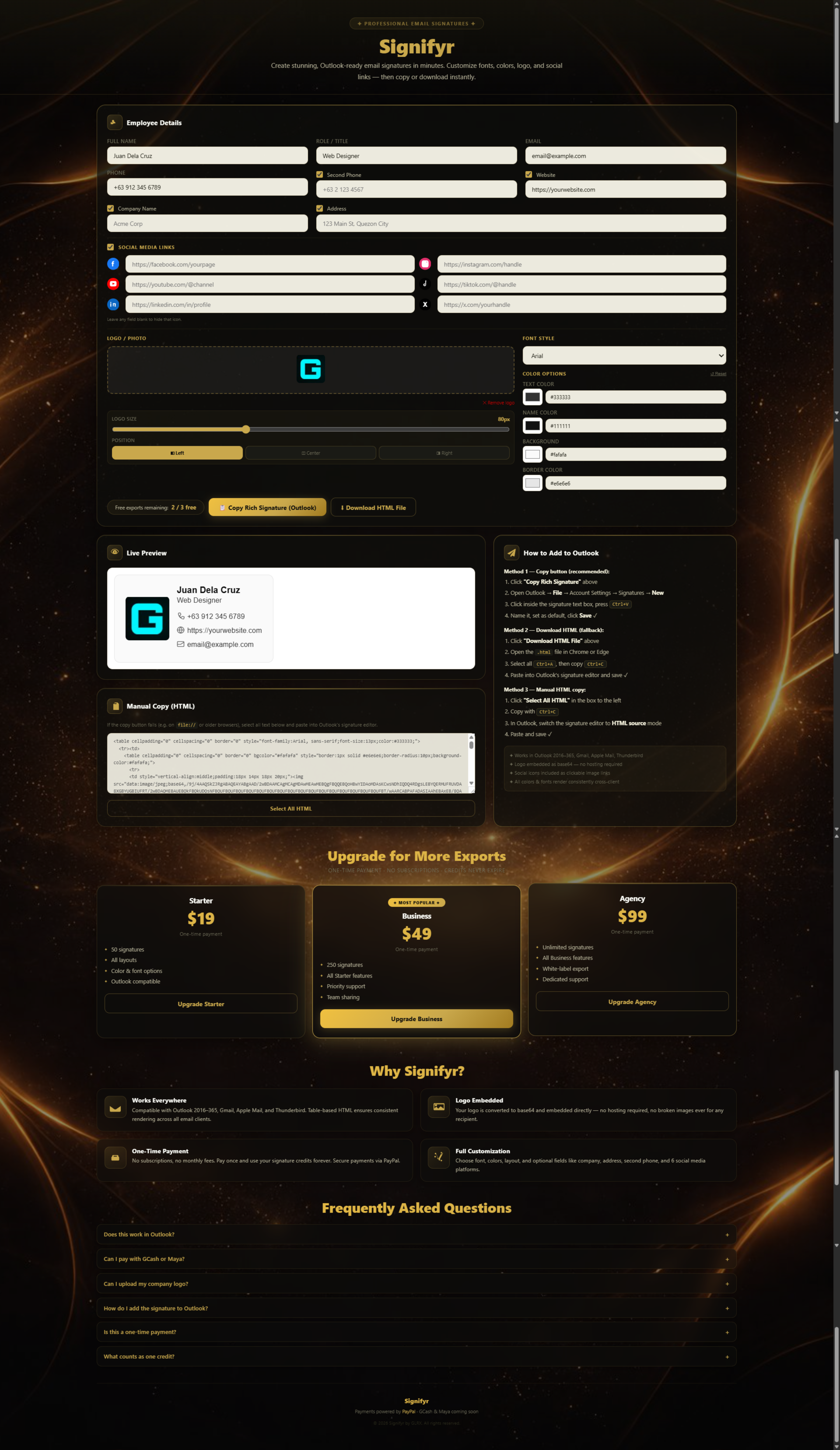 Email Signature Generator